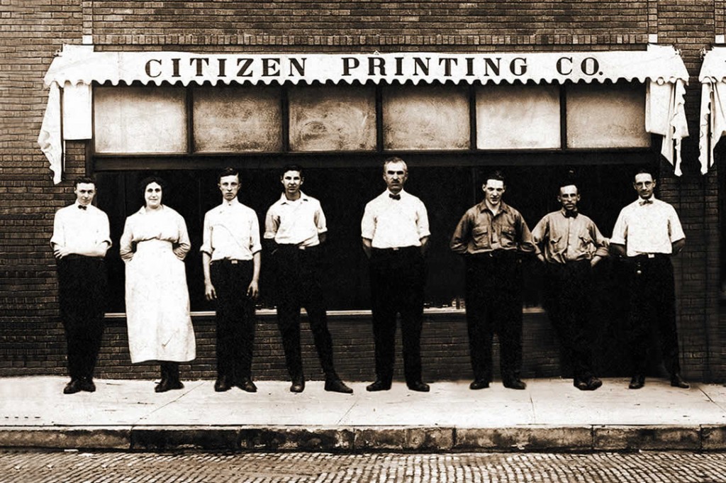 Citizen Printing, 1906